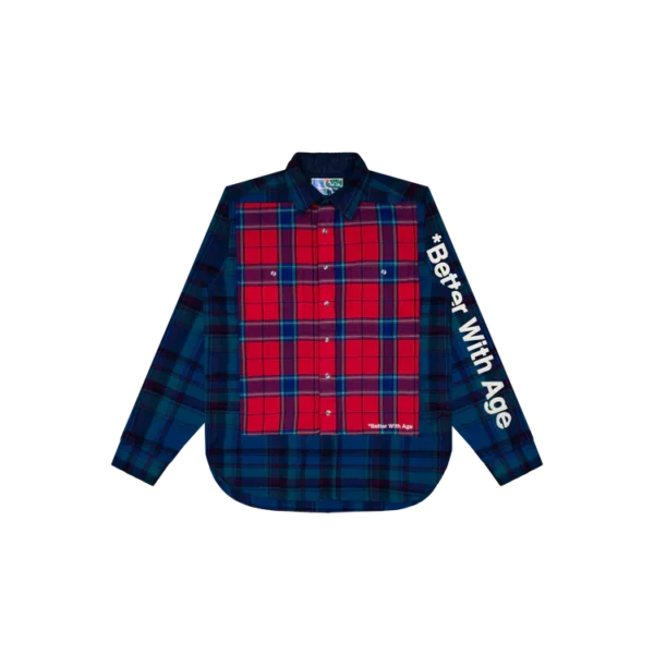 BETTER WITH AGE RE-TARTAN FLANNEL SHIRT